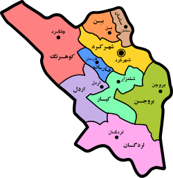 نقشه جی ای اس استان چهارمحال و بختیاری